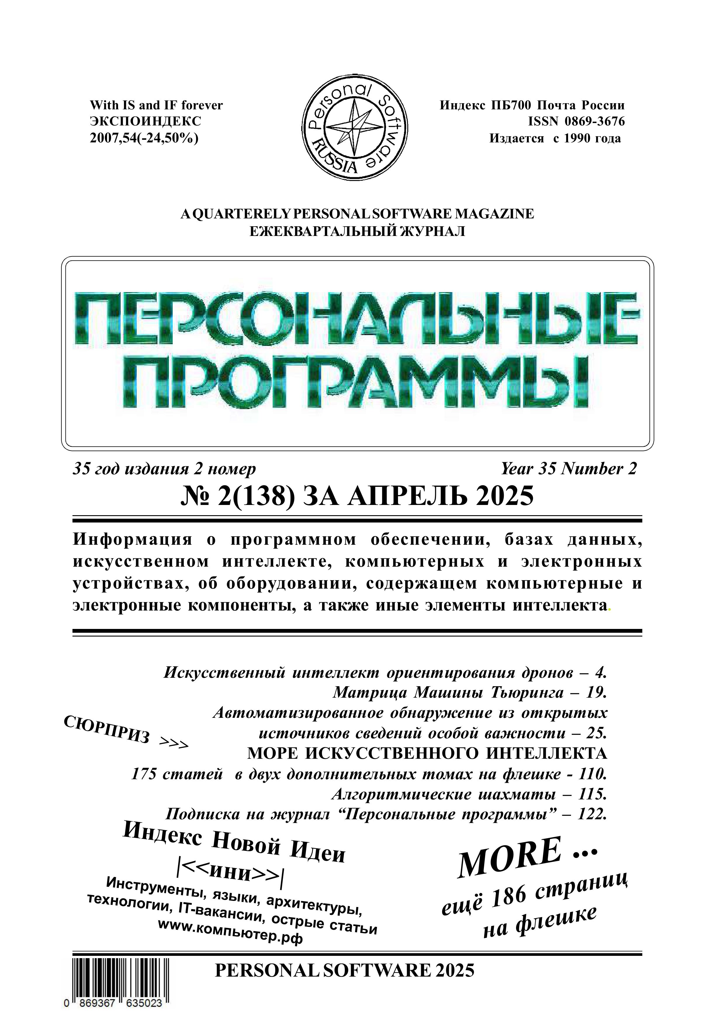 Персональные программы № 2 2025 год